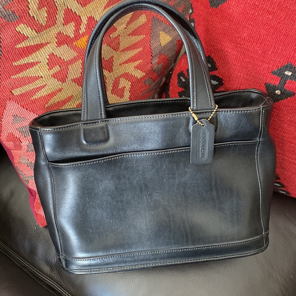 COACH black leather bag ❤️